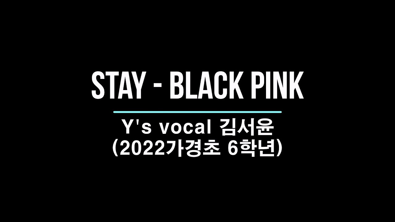 Black pink - Stay