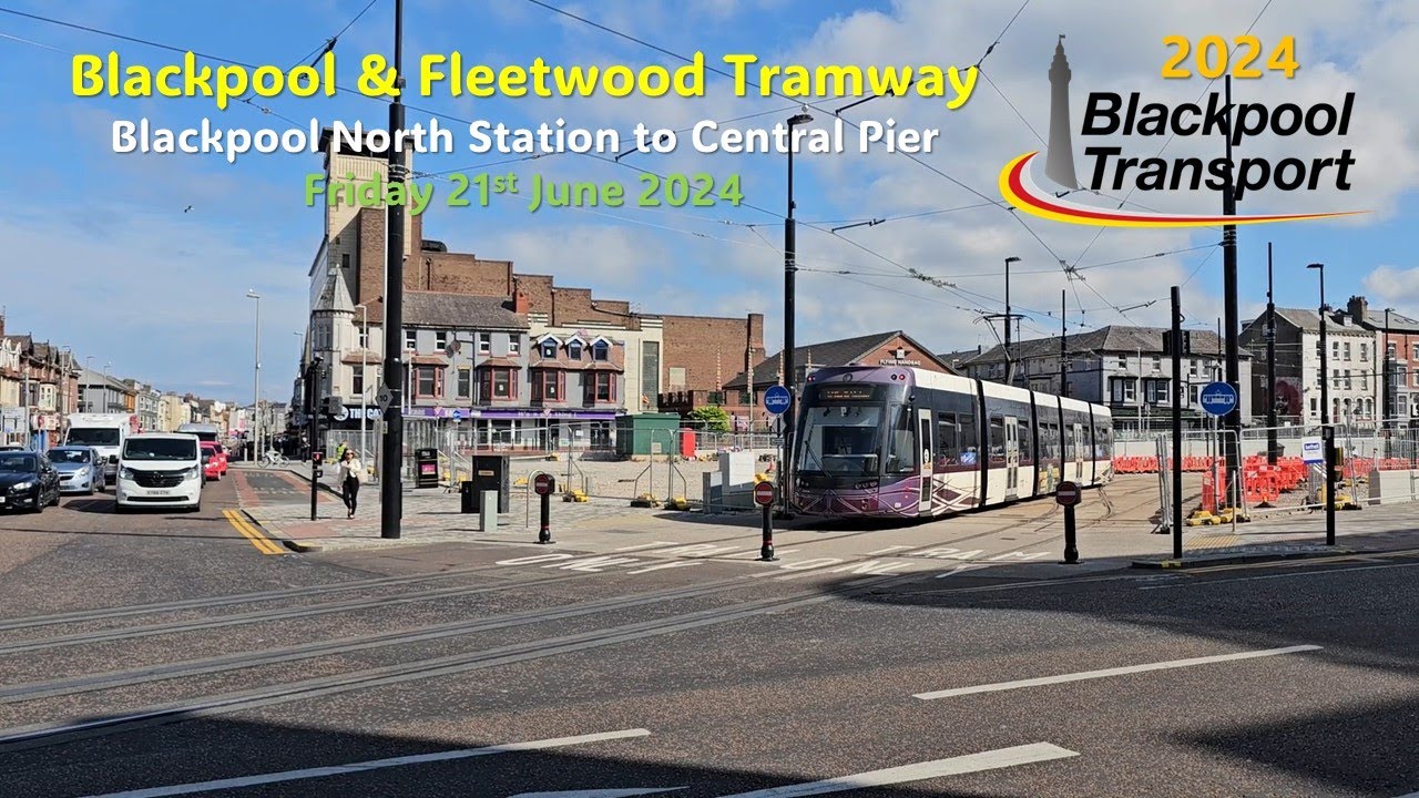585 - Blackpool & Fleetwood Tramway: Blackpool North Station - Coral Island on Friday 21st June 2024