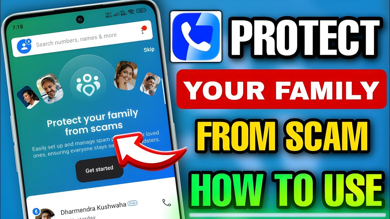 PROTECT your family from scams |Truecaller family protection | How To use protect your family scam 