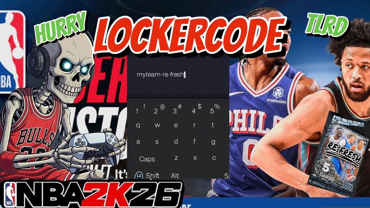 NBA 2K26 limited time locker code. Free re fresh pack don’t miss out. 😃