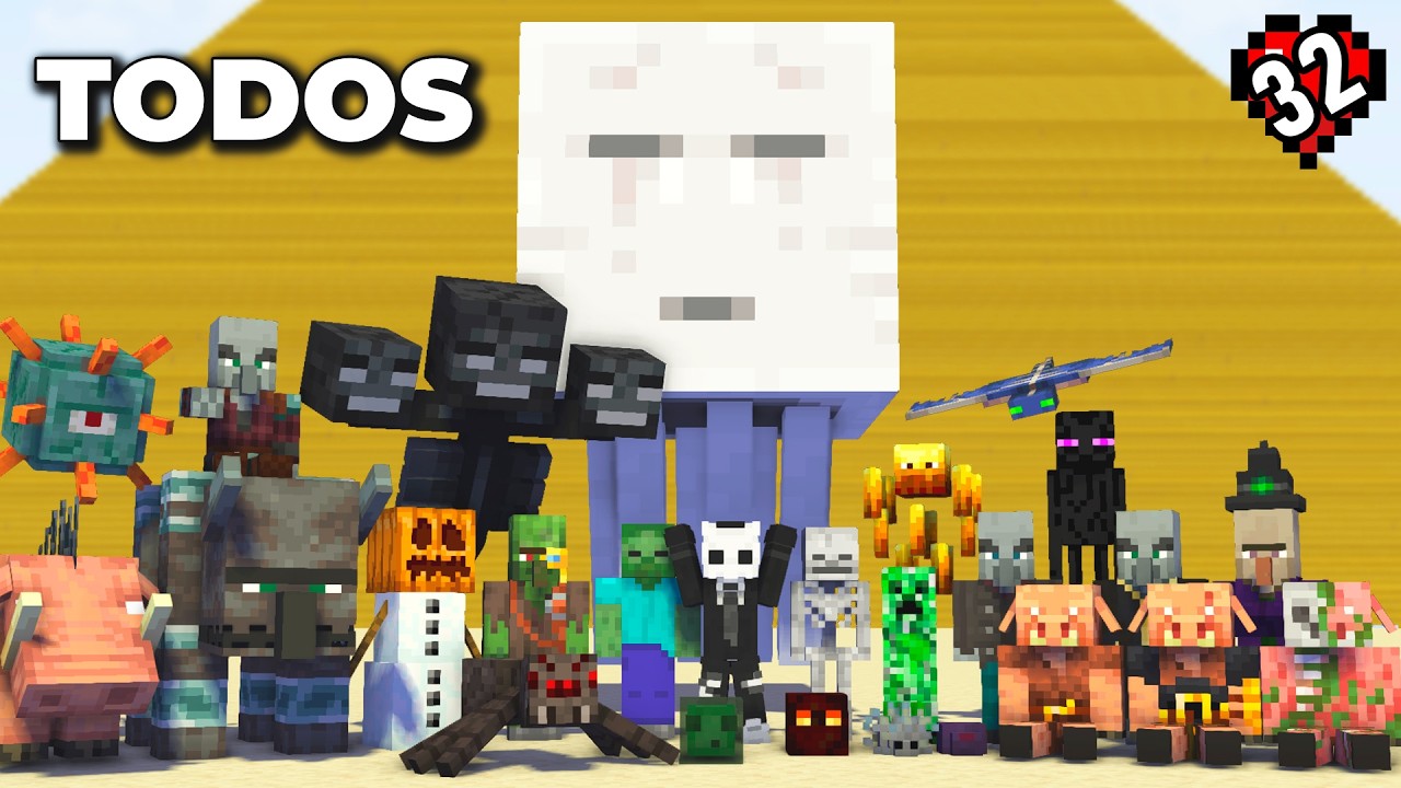 Capturé TODOS los MONSTRUOS de Minecraft!