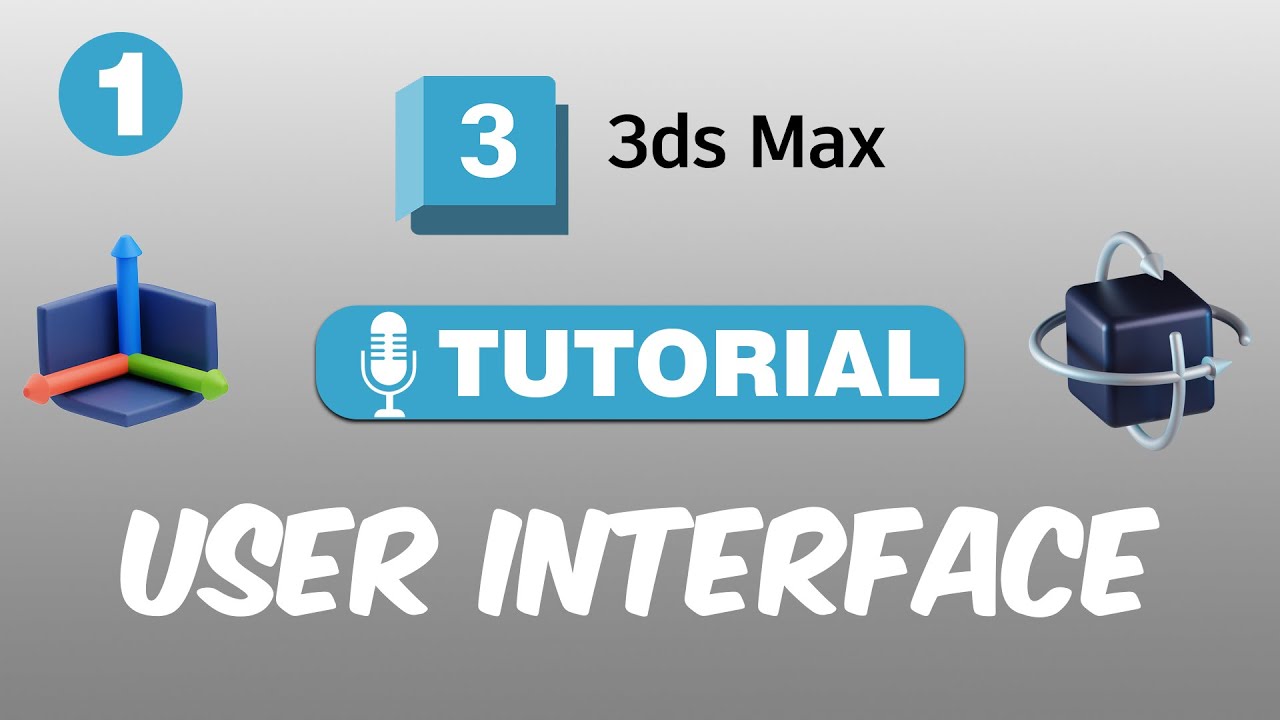 User Interface of 3ds Max for beginner tutorial @Autodesk3dsMax