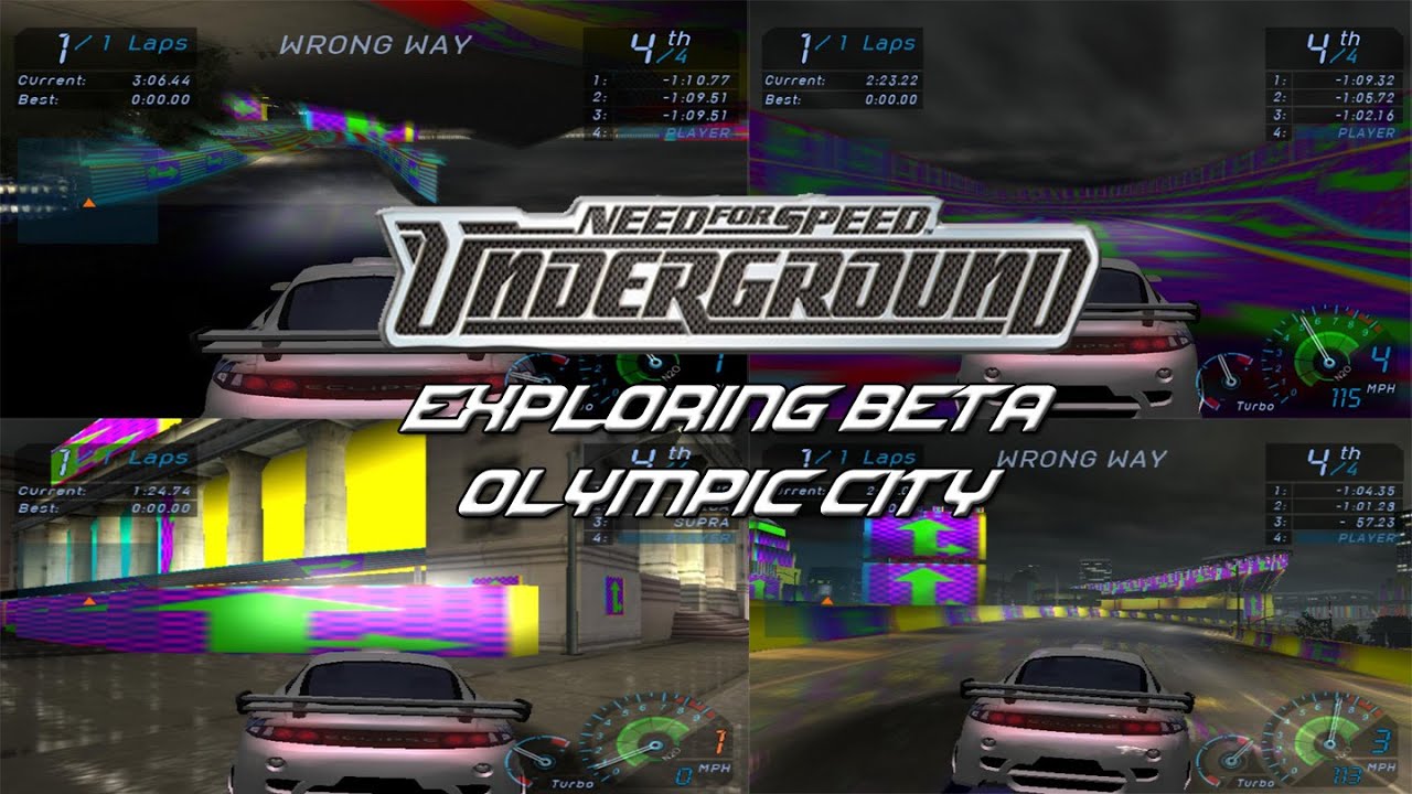 NFS: Underground PS2 Demo - Exploring Pre-Alpha Olympic City