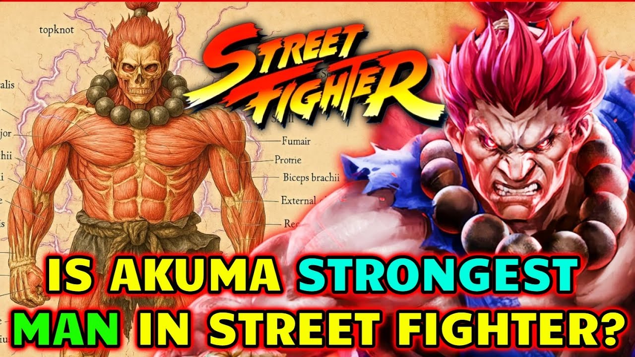 Akuma Anatomy Explored - Is He The Strongest Man In The Entire Street Fighter Lore? His True Origins
