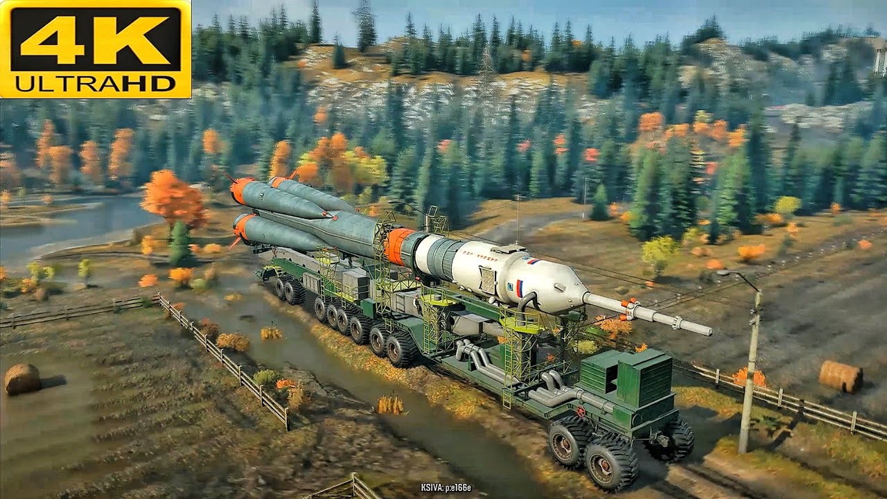 Satellite Delivery In Snowrunner Gameplay | Realistic Ultra | 4K