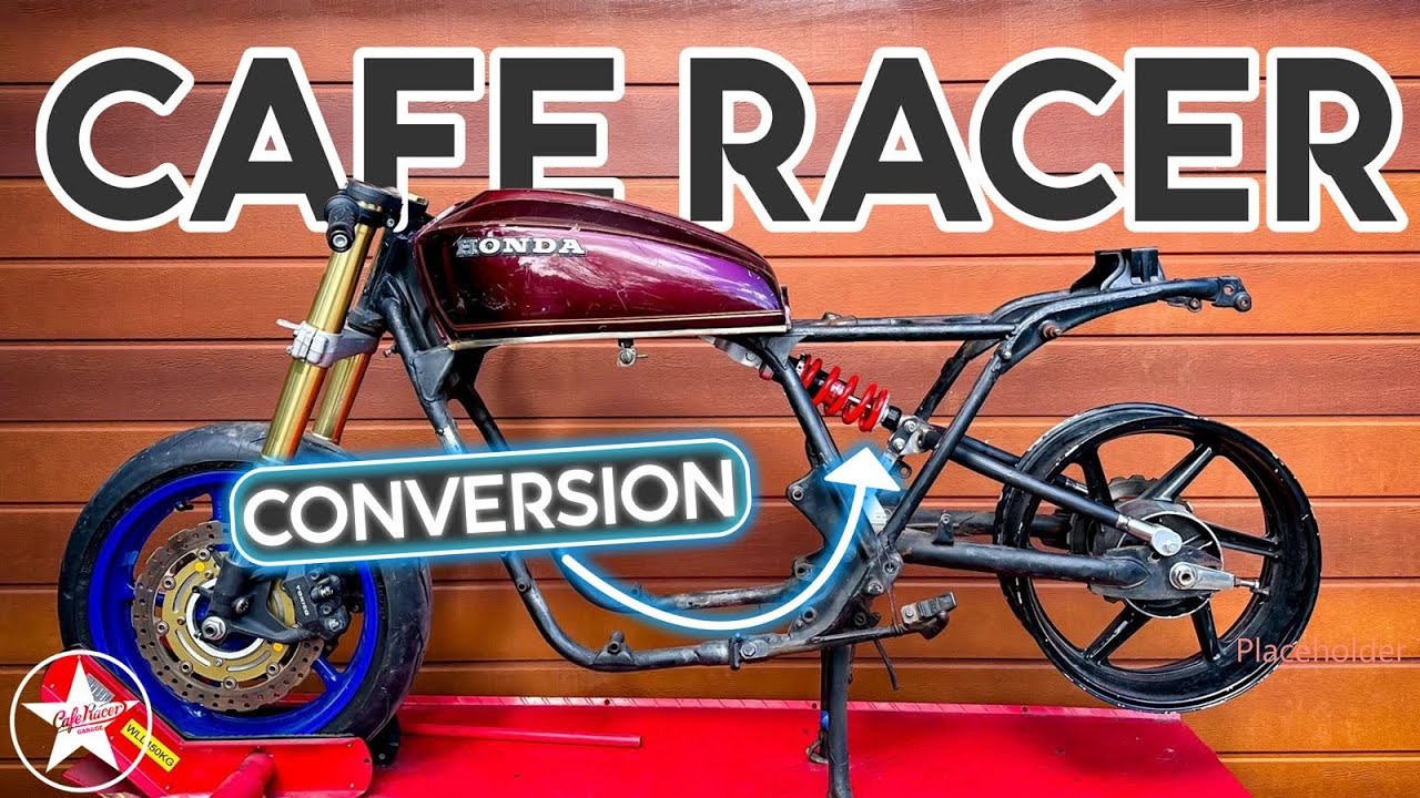 HONDA CB750 MONO-SHOCK Conversion - TIMELAPSE