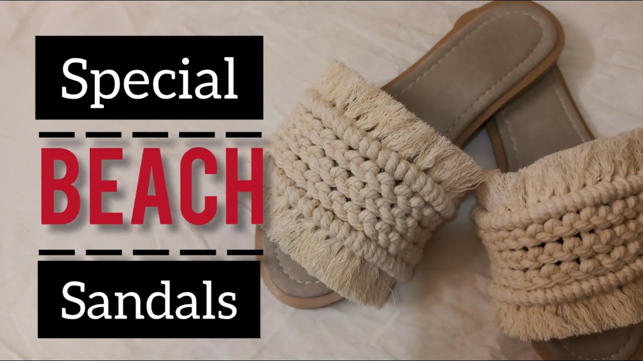 /beach slippers/special beach sandals/macrame sandals/macrame slippers