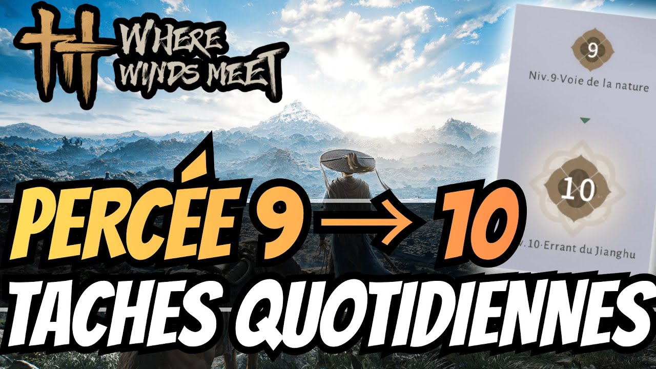 DAILY PERCÉE 9 à 10 : Ce que je fais quotidiennement sur Where wind meets