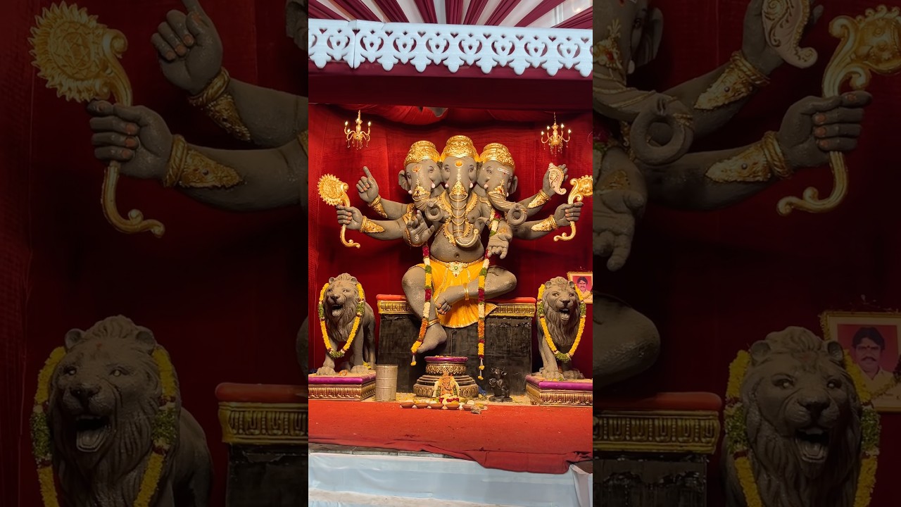 Trimukha - Sinha Ganapati #ganpati #ganeshchaturthi #trend #wirusowy #festiwal