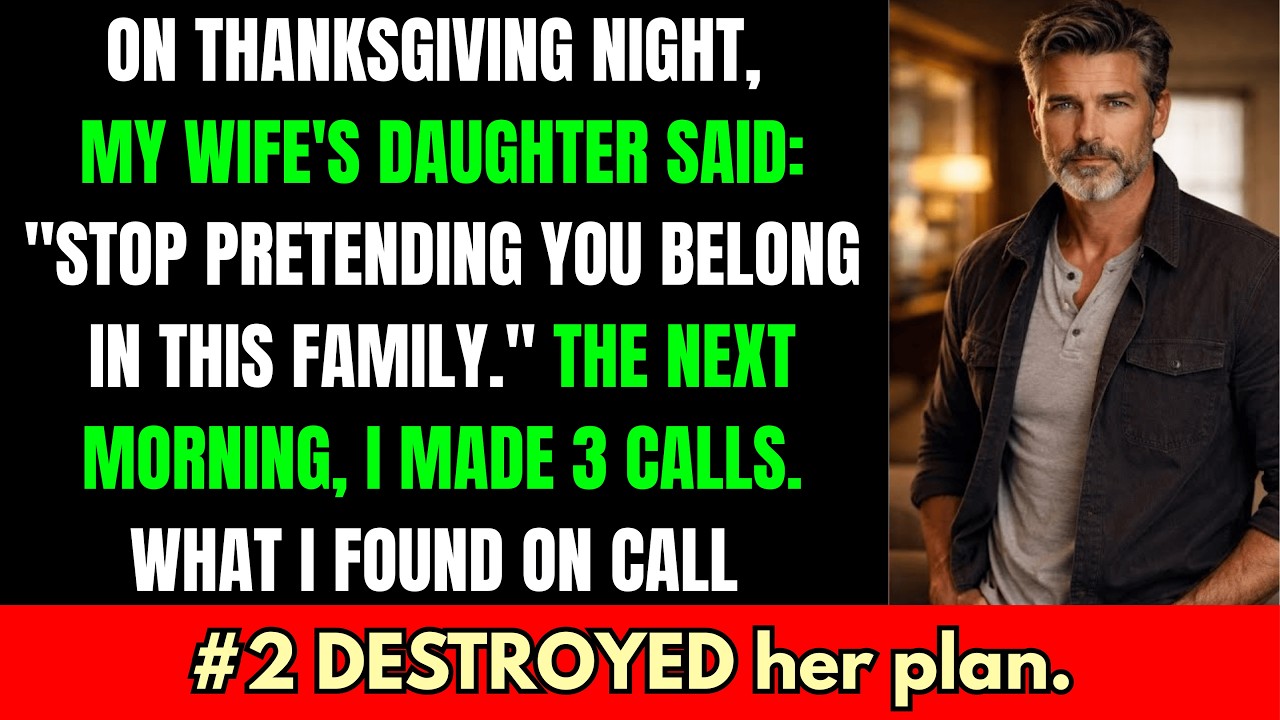 On Thanksgiving Night, My Wife's Daughter Said: 