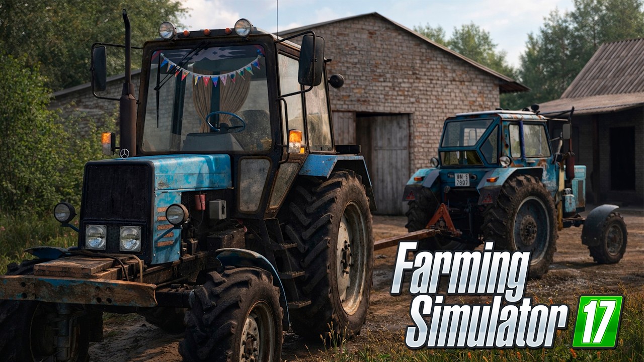 [РП] НОВЫЙ ТРАКТОР СОСЕДА ПОЛОМАЛСЯ! ПОМОГАЮ СОСЕДУ! FARMING  SIMULATOR-17