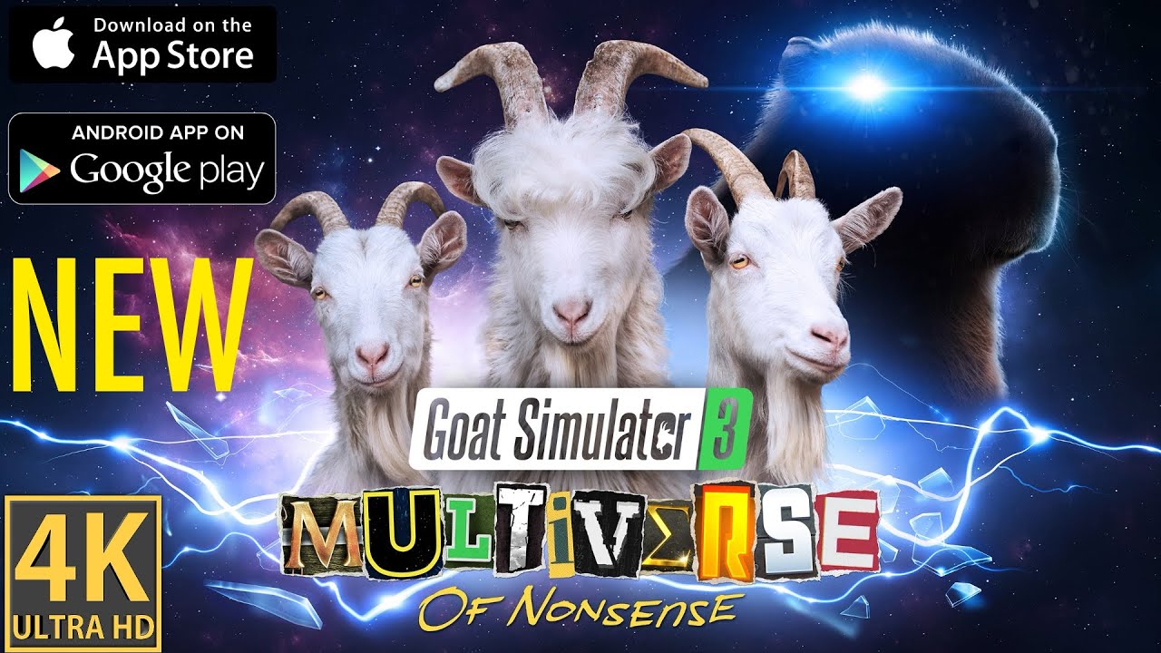 Goat Simulator 3 - Multiverse - 4K Mobile iOS Android - iPhone Pro Max - Review Gameplay Walkthrough