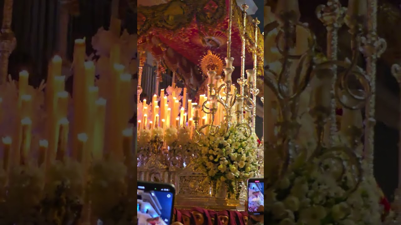 María Santísima de la O subiendo calle casapalma 2024. Málaga. Semana Santa .