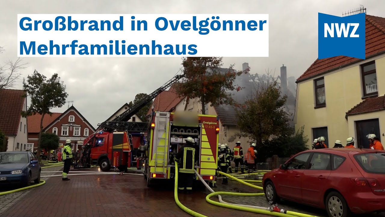 Großbrand in Mehrfamilienhaus in historischem Ovelgönner Ortskern