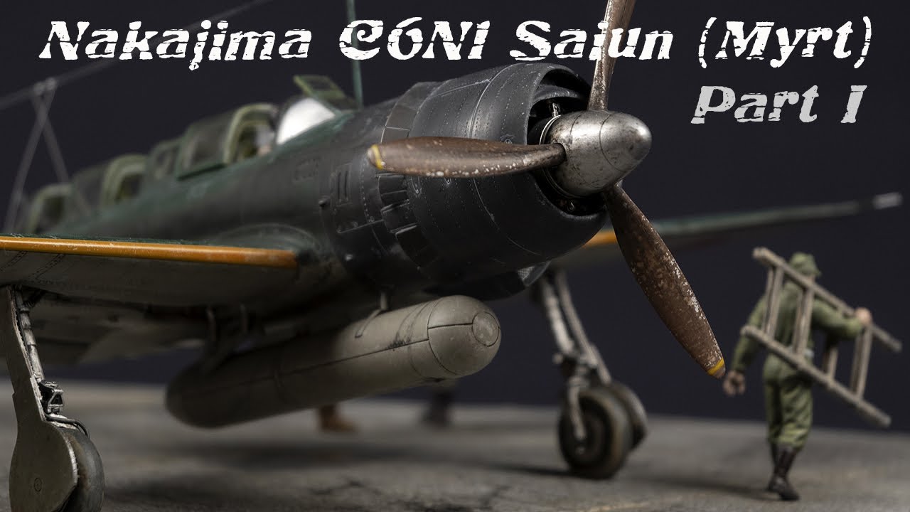 Kit review and building Hasegawa C6N1 Saiun (Myrt) 1:48 - Part 1