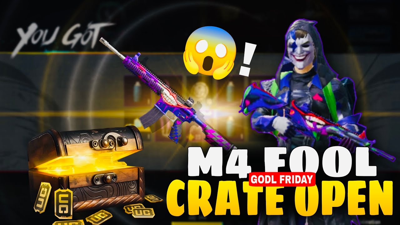 OMG 😱 ! M4 FOOL CRATE OPENING IN BGMI ll LEGACY CRATE OPENING ll THE FOOL CRATE ll #m4fool