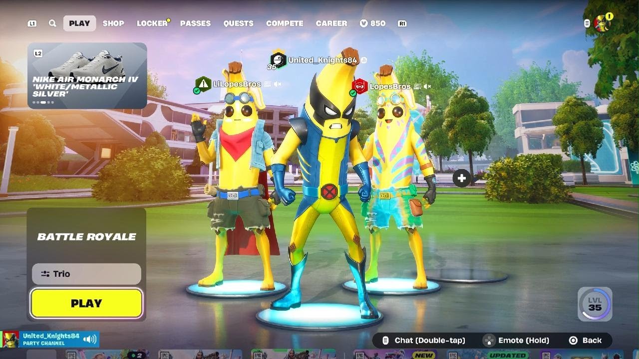 Fortnite Battle Royale Peely Squad ✌️Lopesbros