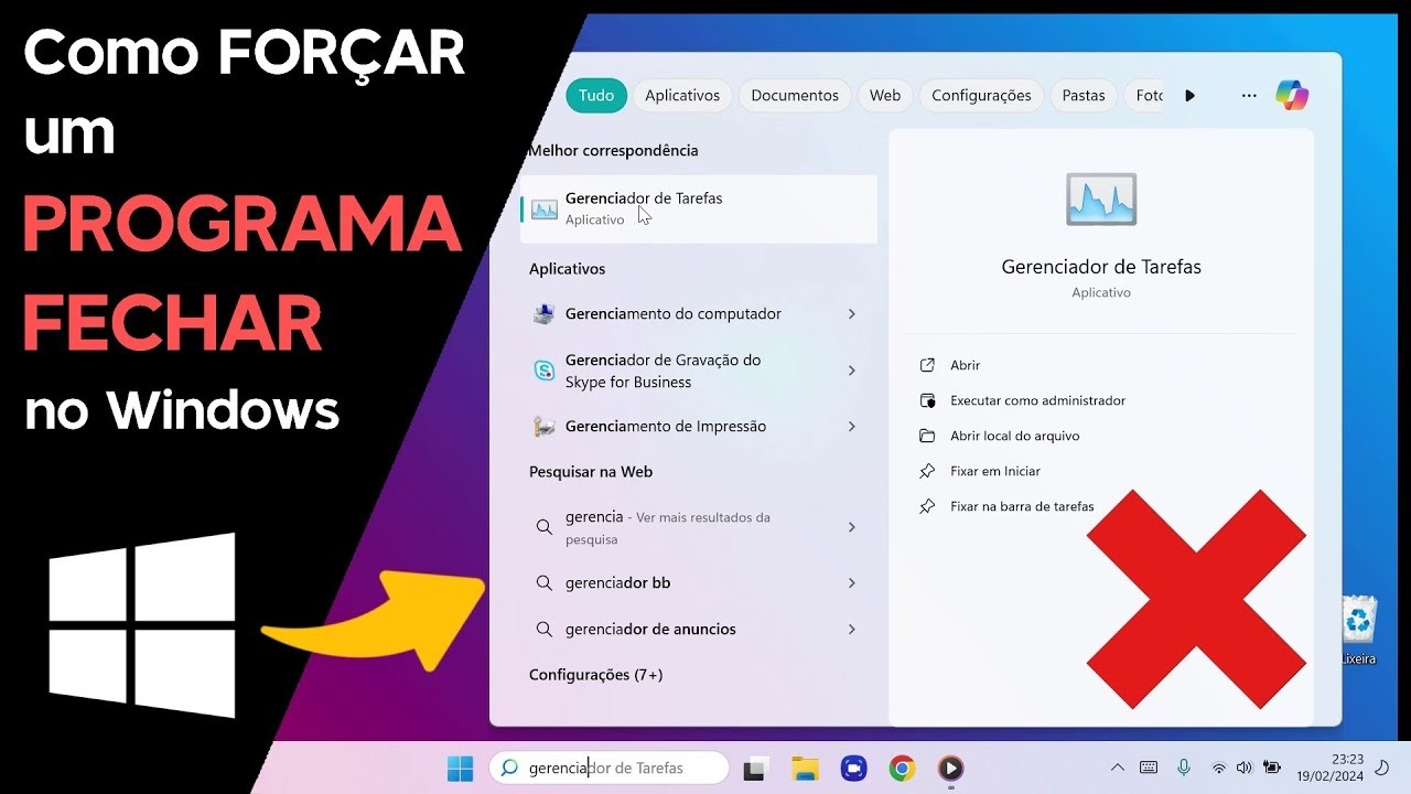 Como FOR&Ccedil;AR um PROGRAMA a FECHAR no Windows