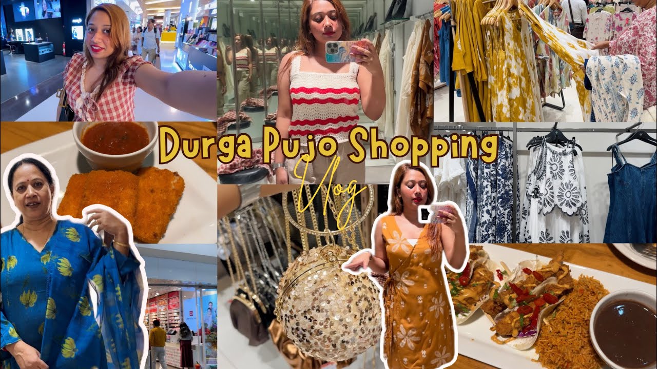 Durga Puja shopping vlog🛍️ South city mall pujo collection | ki ki shopping korlam?
