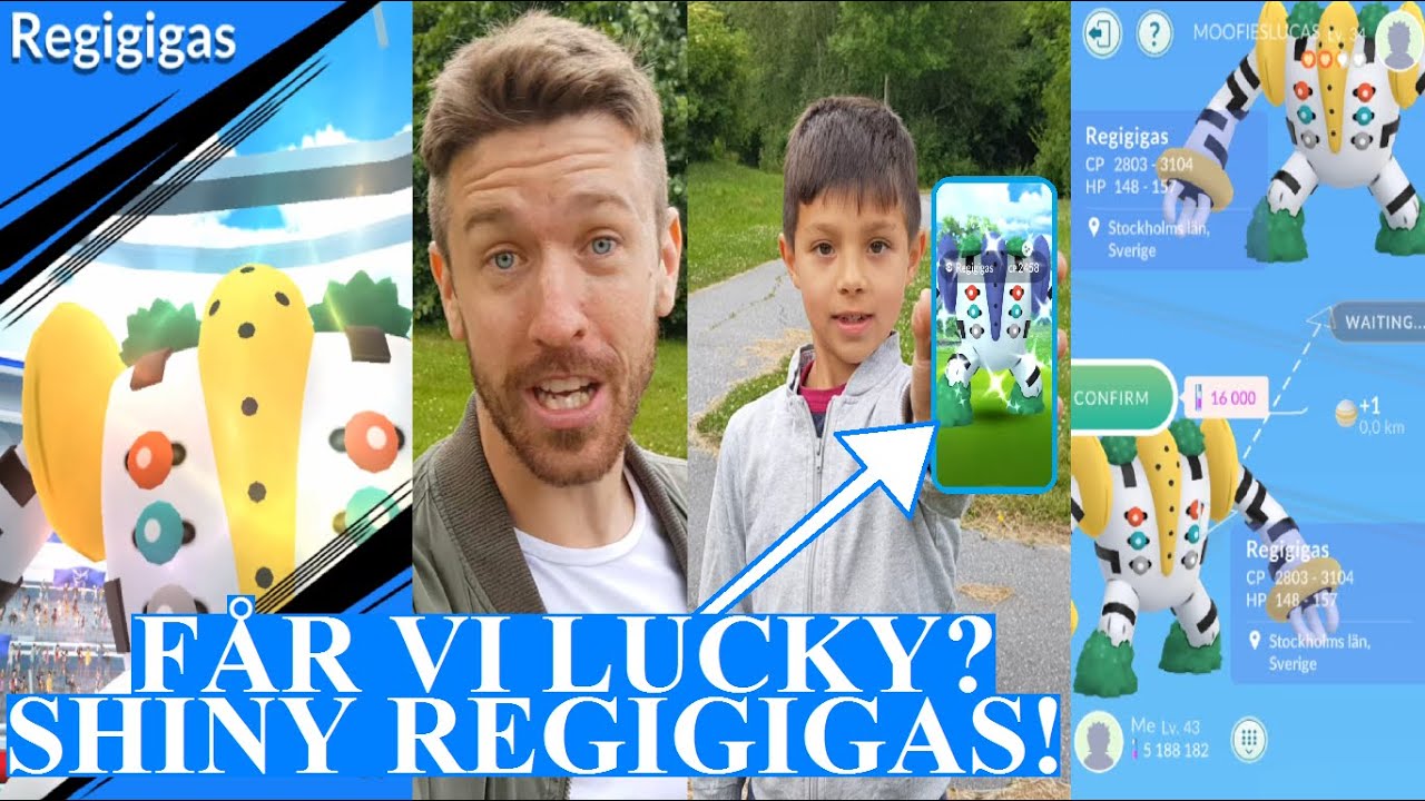 Pokemon GO på Svenska | SHINY REGIGIGAS! + LUCKY REGIGIGAS? | Johans Pokemon GO