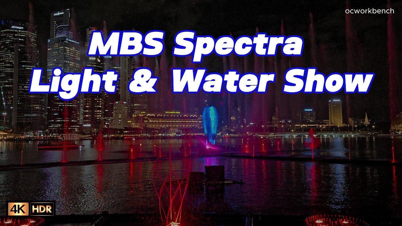 Honor Magic8 Pro 4K HDR test at Marina Bay Sands Light & Water Show [4K HDR] #4khdr #singapore
