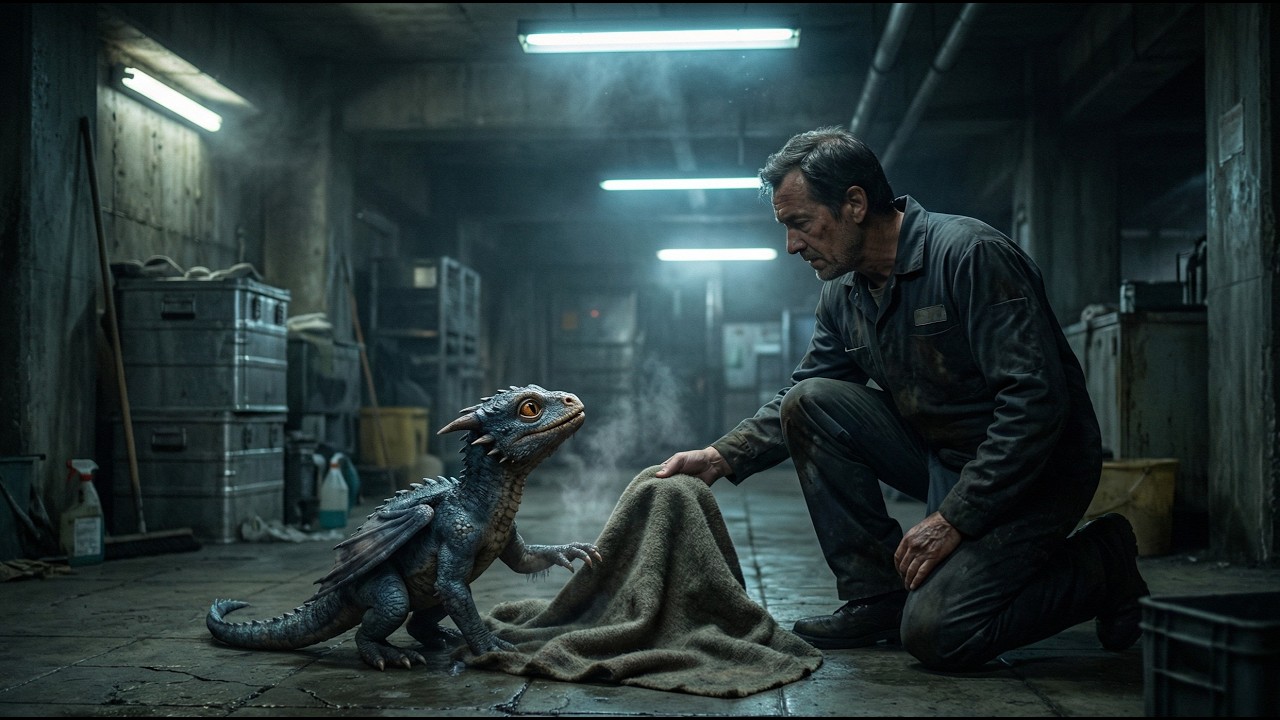 A Lost Dragon Hatchling Asked a Human Janitor for a Place to Sleep—Then Everything Changed | HFY