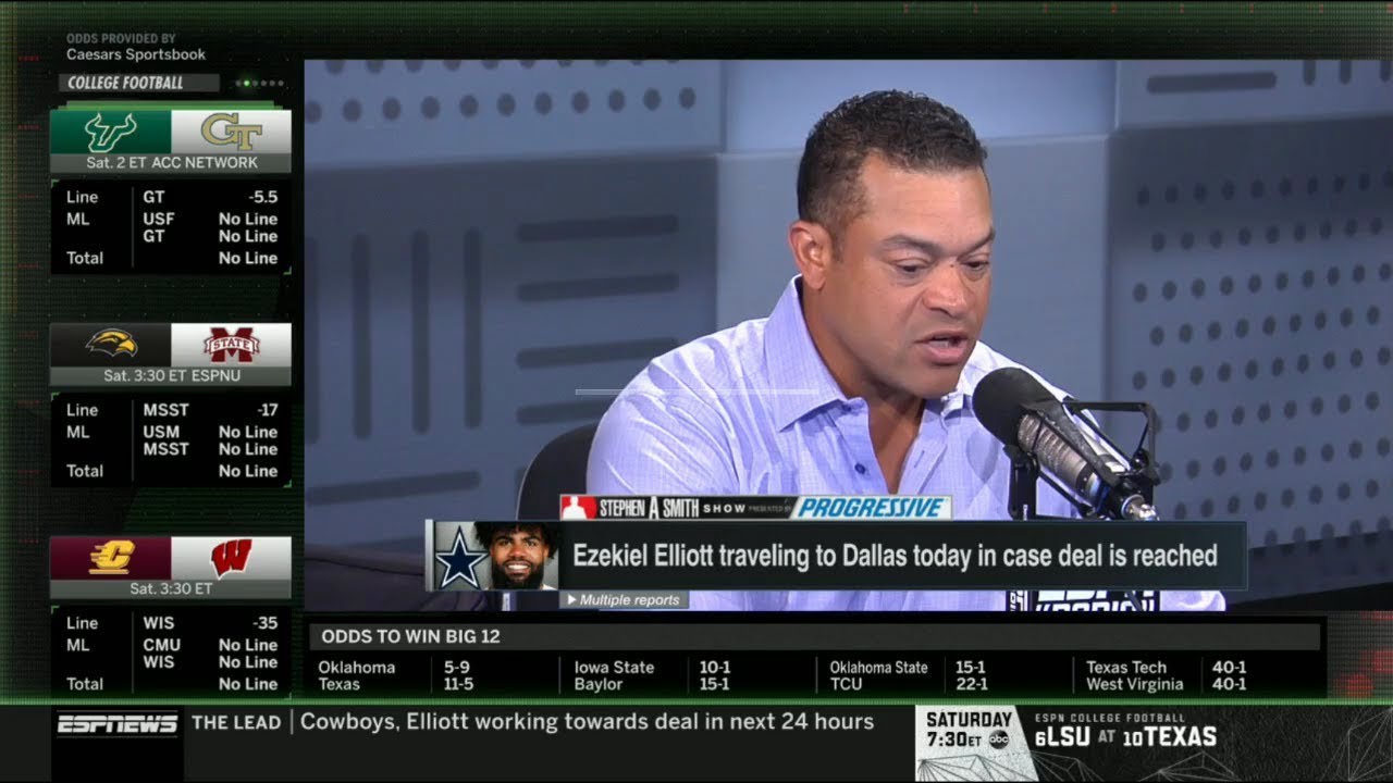 Stephen A. Smith Show | Michael Eaves REACT to Zeke traveling to Dallas in case deal is reached