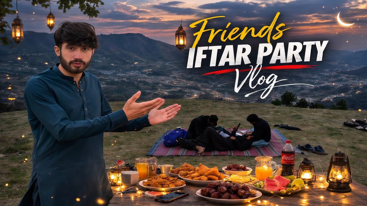 “Friends Iftar Party 🍉🌙 | Epic Hilltop Sunset Vibes!” ✅  |Full vlog|@GulloVlogs-v3p2e 