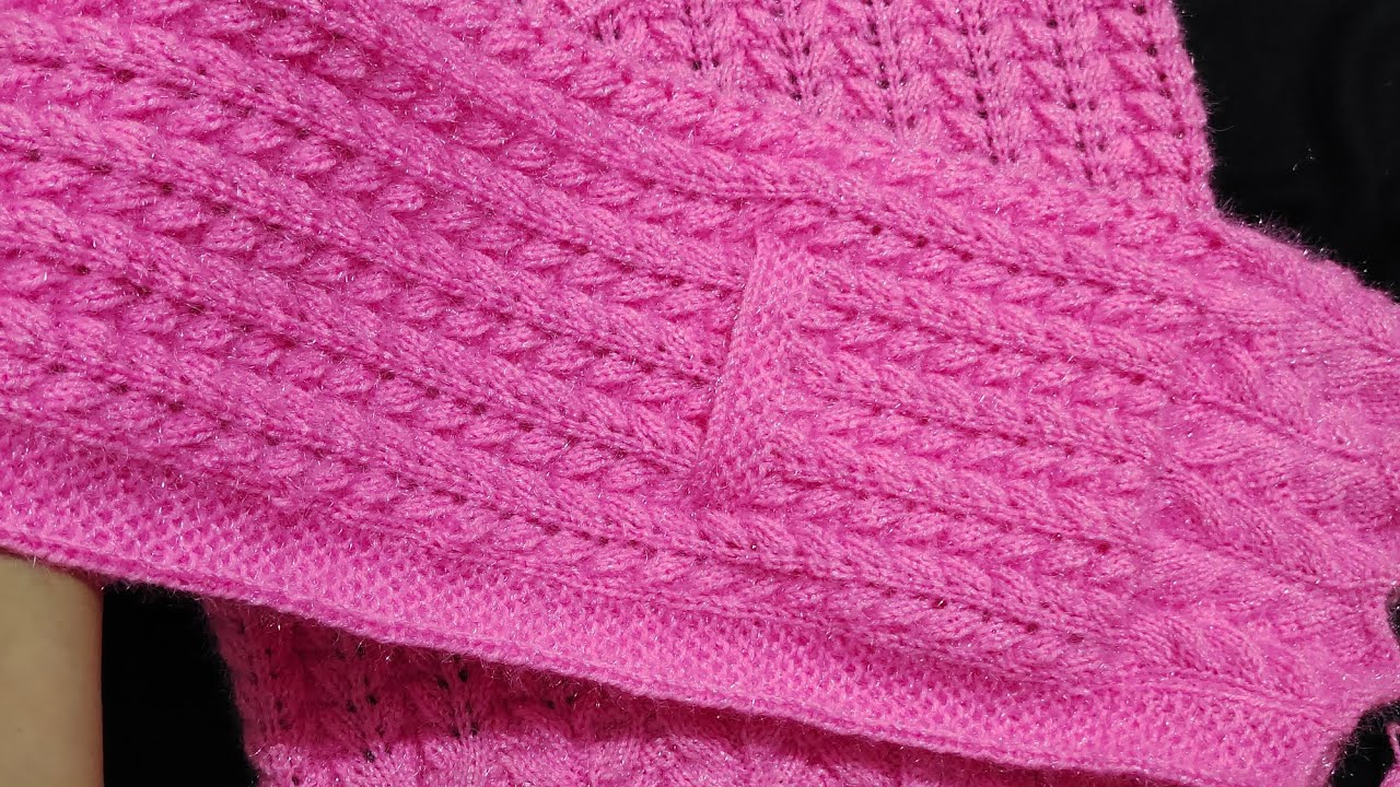 beautiful ladies cardigan part 5 aage ke donon balon mein front pocket by creativity lovers