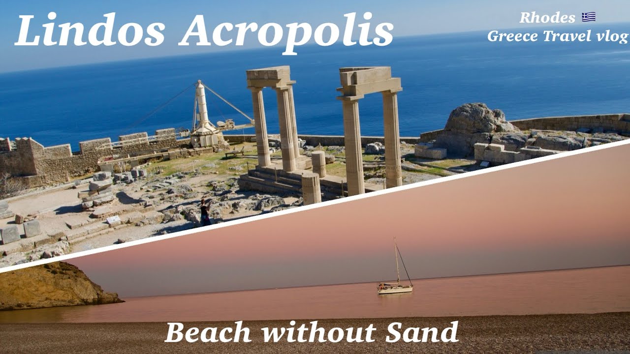 Exploring Lindos Acropolis | Traganou Caves Beach | Antony Quinn bay | Greece travel vlog Ep4