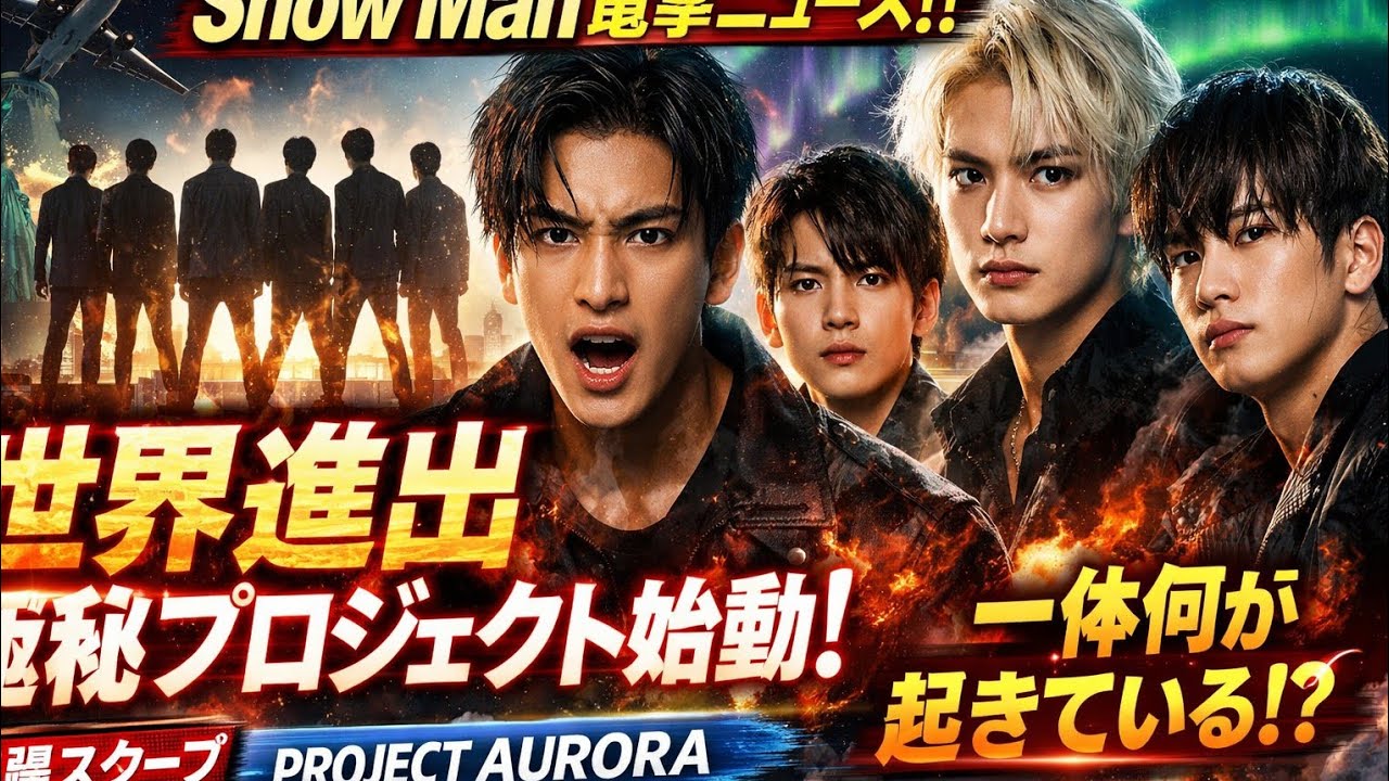 ❄️Snow Man電撃発表‼️PROJECT AURORAの全貌がヤバすぎる🔥