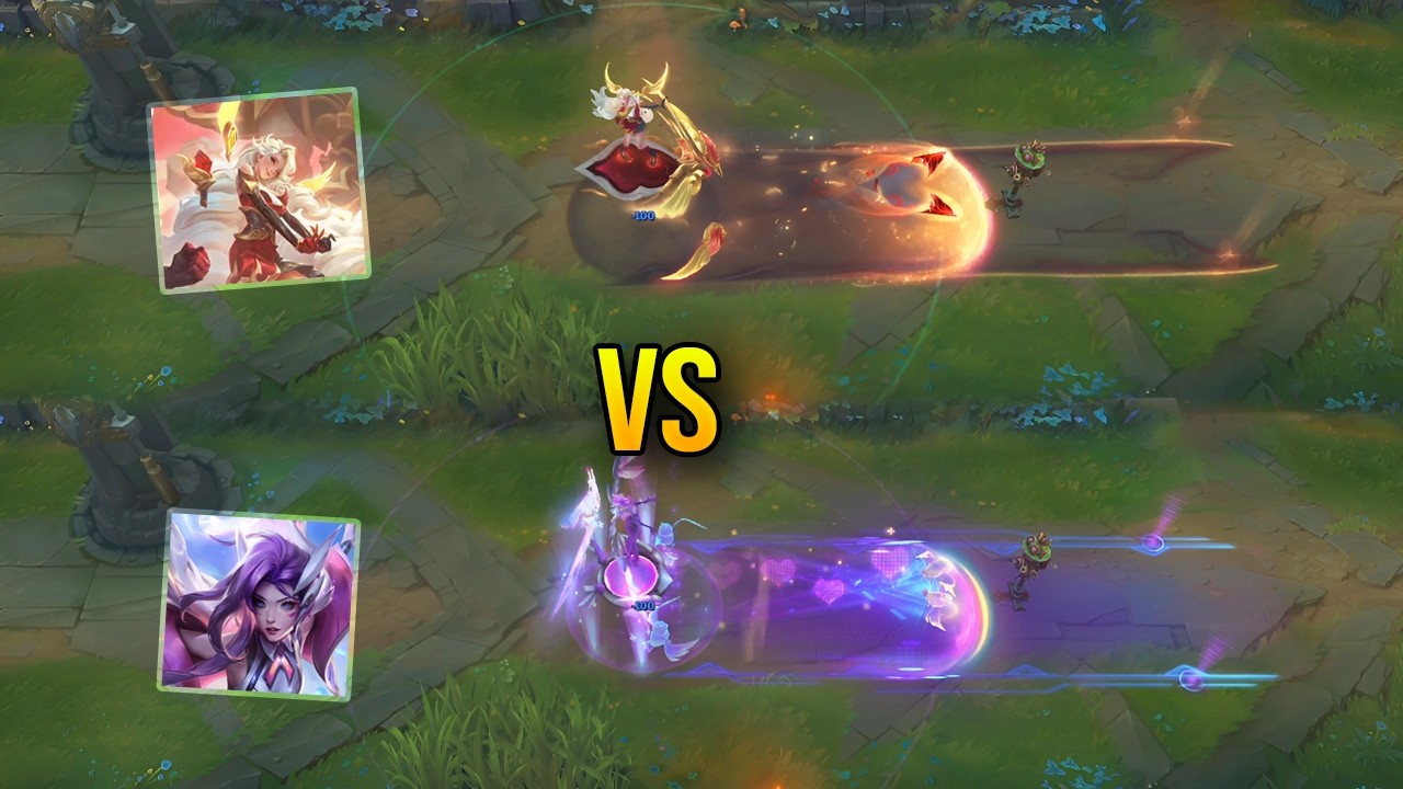 T1 Серафина против Серафины &laquo;Боевая голубка&raquo; &mdash; Сравнение образов &mdash; League of Legends
