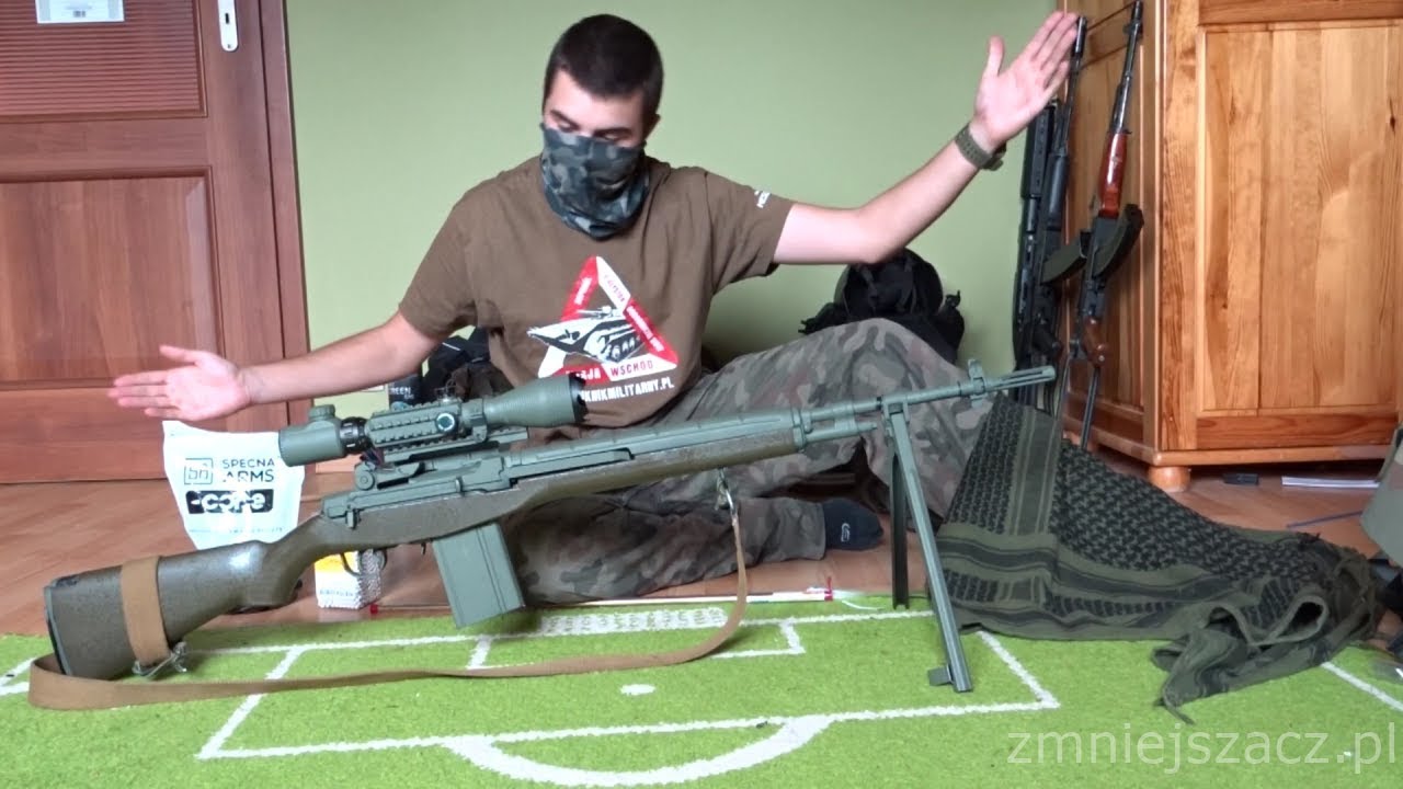 Lufa, malowanie, dwójnóg M14 Cyma. Janusz Tuningu #1