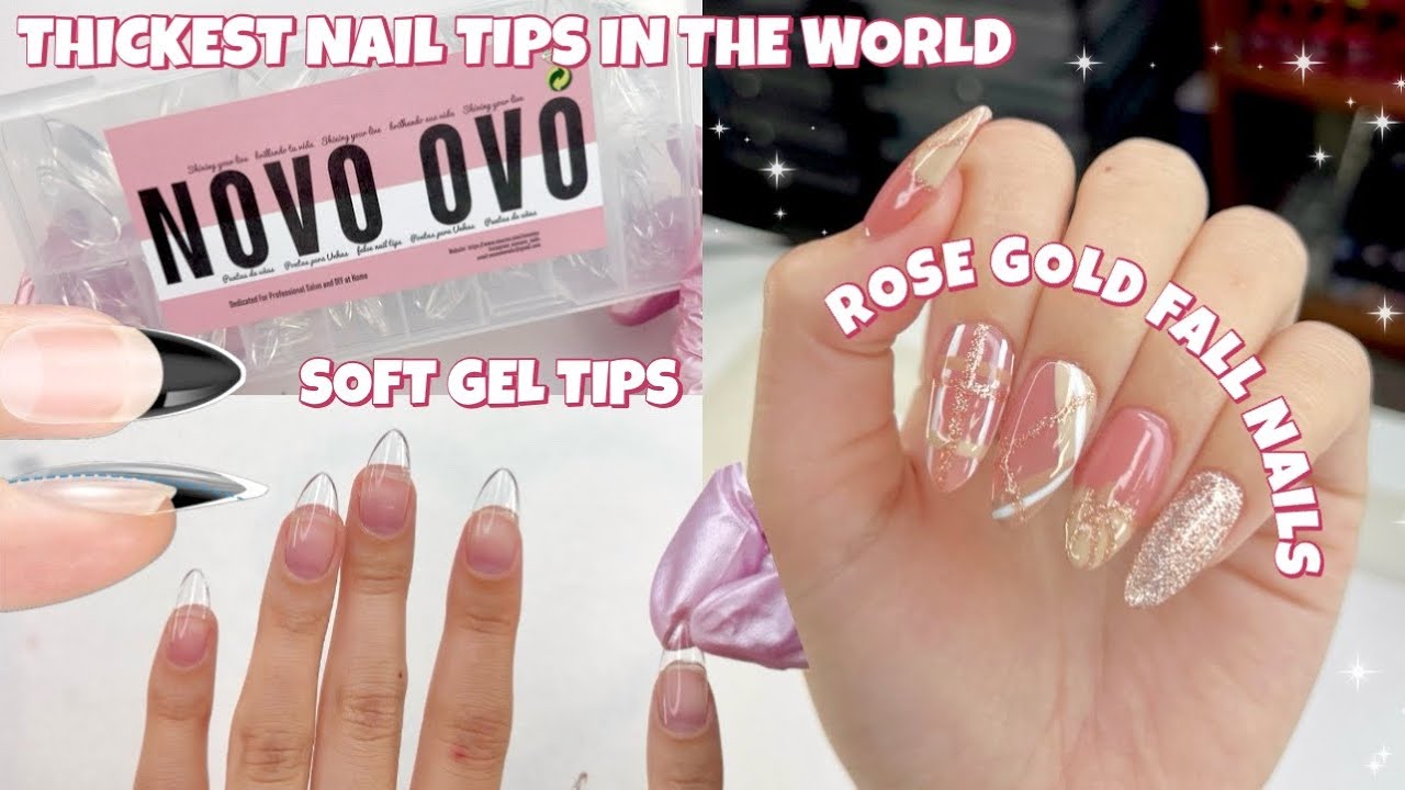 ПРОБУЕМ САМЫЕ ТОЛСТЫЕ МЯГКИЕ ГЕЛЕВЫЕ ТИПСЫ В МИРЕ ОТ AMAZON | NOVO OVO FULL COVER NAILS
