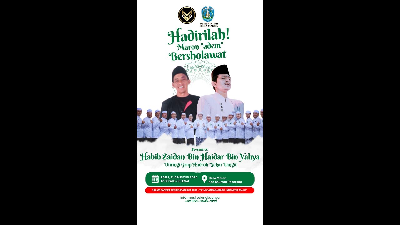 MARON ADEM BERSHOLAWAT BERSAMA HABIB ZAIDAN BIN HAIDAR BIN YAHYA