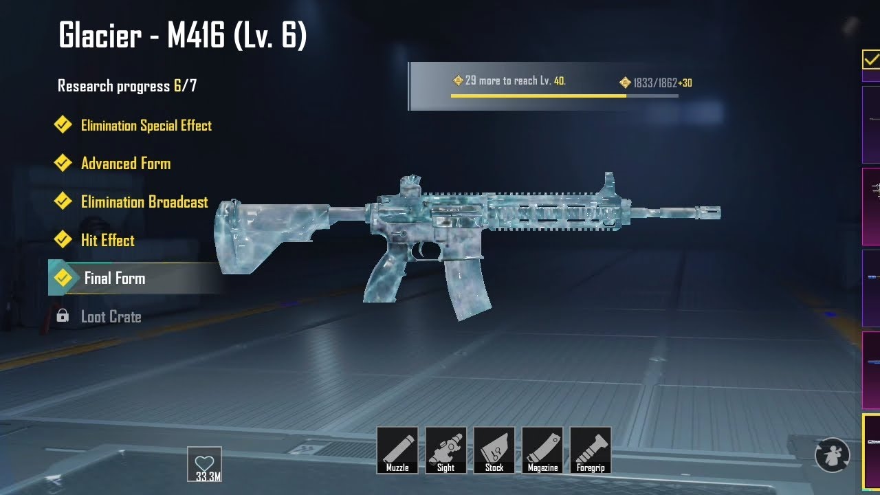 UPGRADING GLACIER M416 TO LEVEL 6 😍 ONLY 568 UC🥶