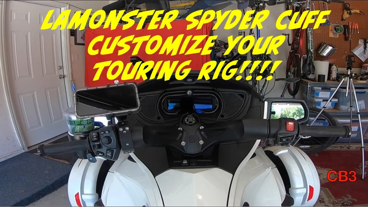 Installation of the Lamonster Spyder Cuff and Ram Ball Rig...phone & drink holders.. Get Creative!