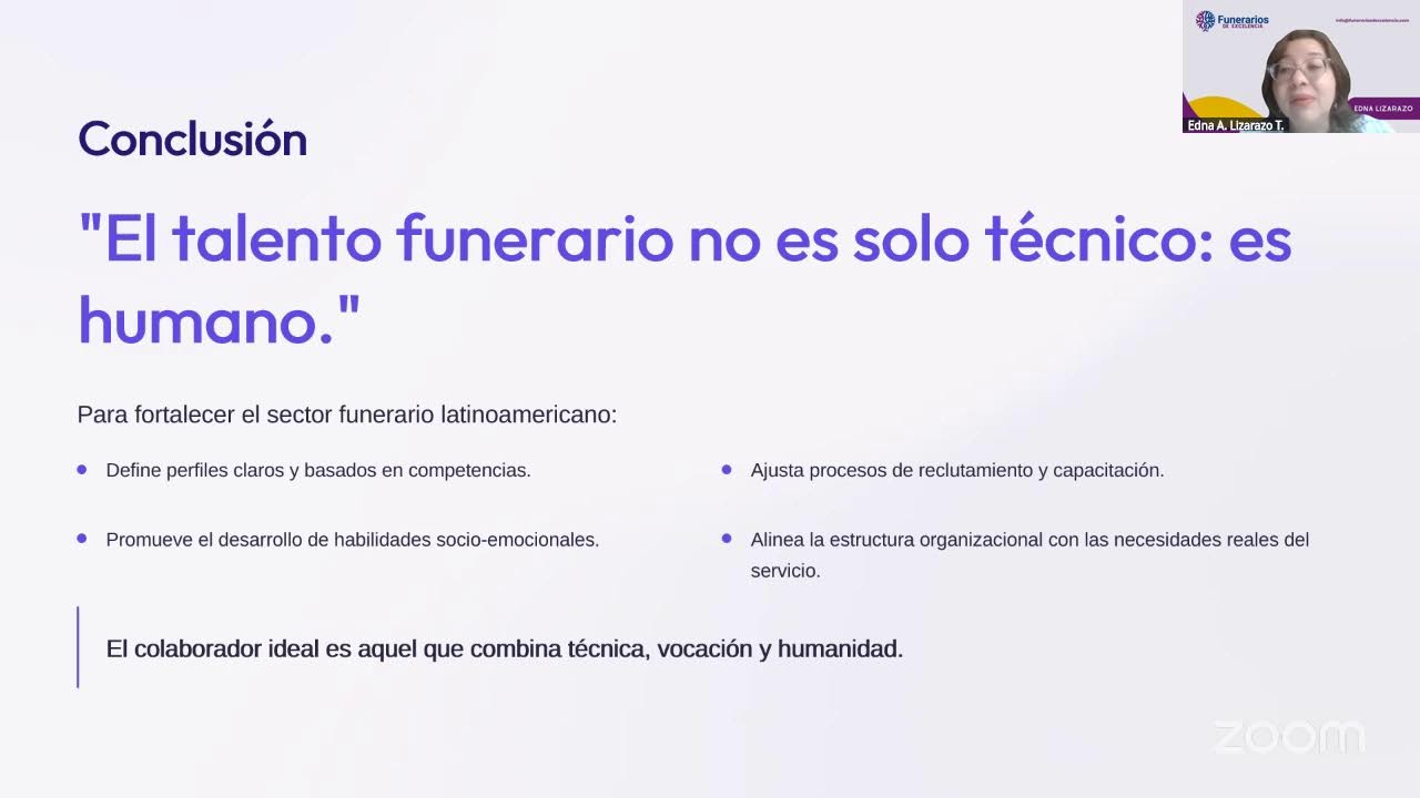 "El talento que sostiene el servicio funerario"