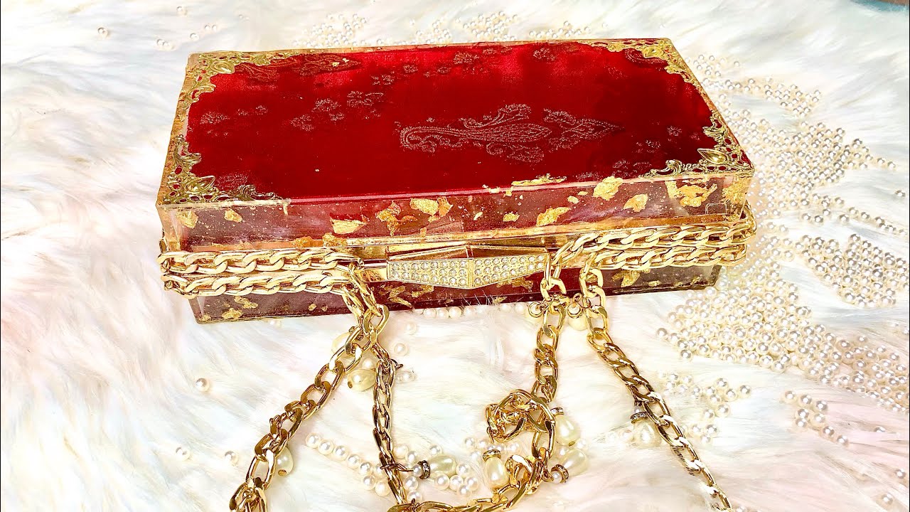 How to make a bridal clutch|complete tutorial #resinclutch #resin