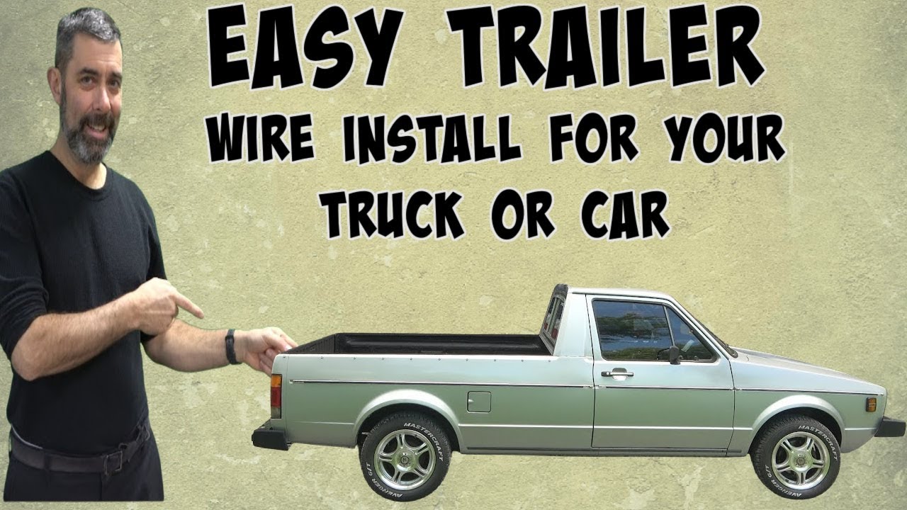How to install 4 pin trailer wiring on your car or truck. Fast and Easy!