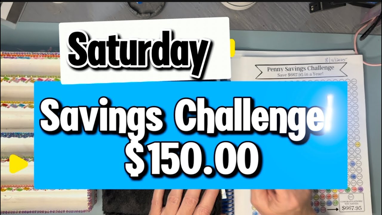 Saturday Savings Challenges/$150.00+/ coin Challenge/Group Play/ sinking funds/  Christmas/week four