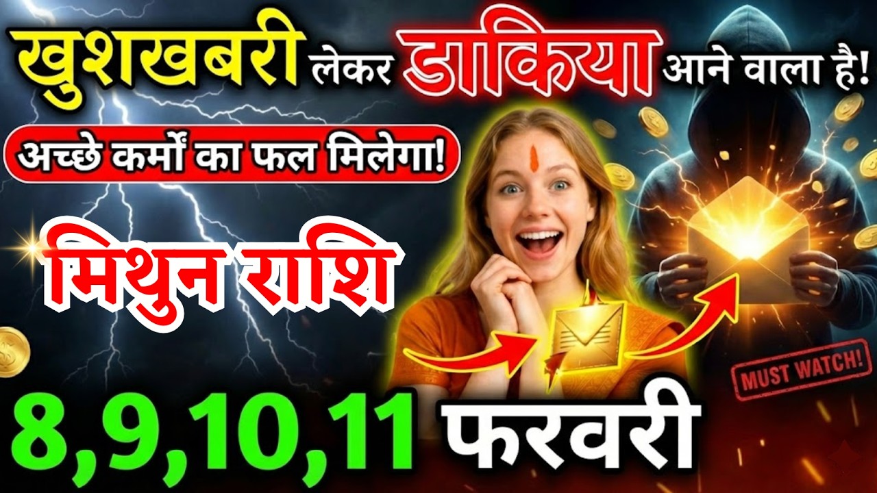11 फरवरी, मिथुन राशि वालों खुशखबरी लेकर डाकिया आने वाला है, Mithun Rashi