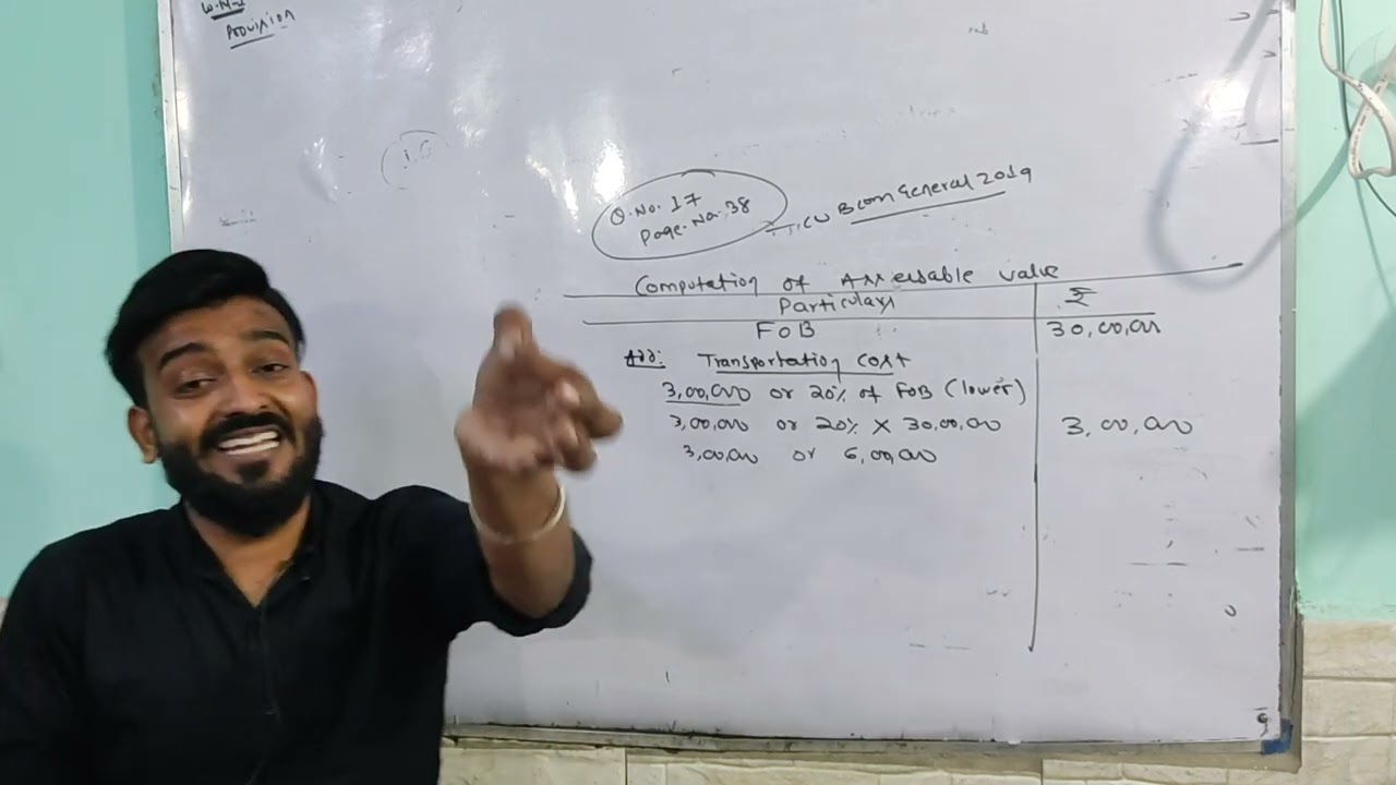 ||Custom Duty Sums||Practical for CU Exams||