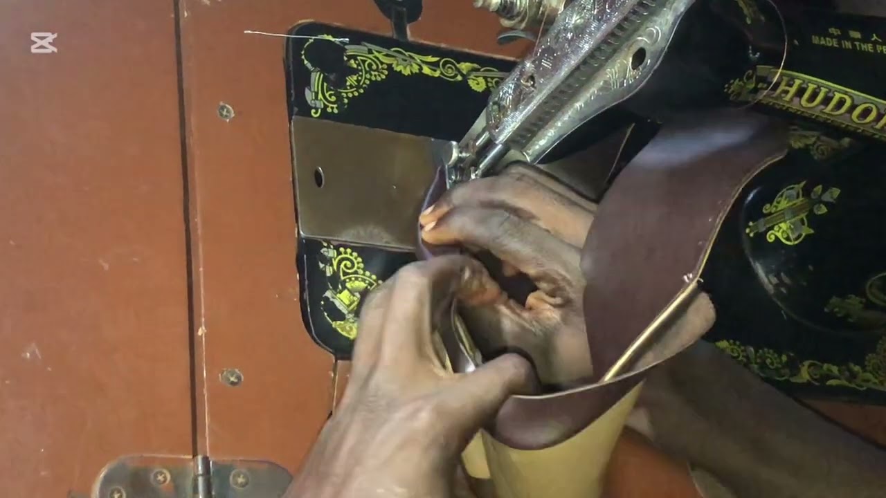 How to make a penny loafers using simple tools and a simple tailoring sewing machine