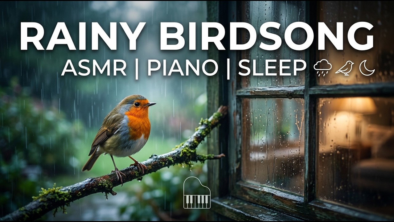 Enchanting Rain Birds Relaxing Bird Sounds Pure Calm Therapy | Deep Sleep