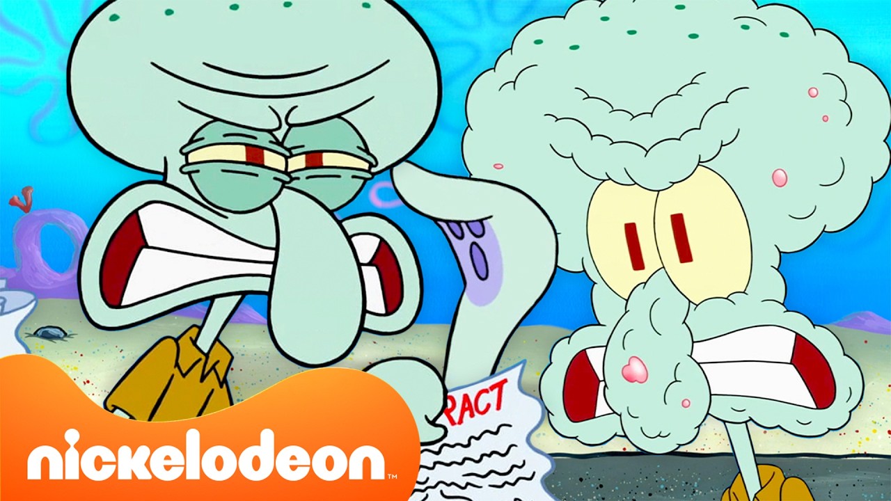Губка Боб | Сквидвард срывается 45 минут подряд! | Nickelodeon Cyrillic