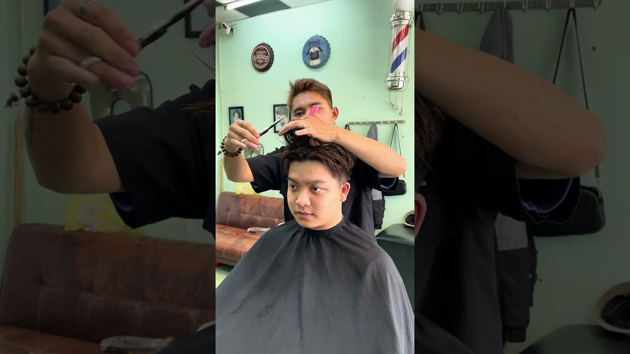 Cách cắt Side Part 7/3