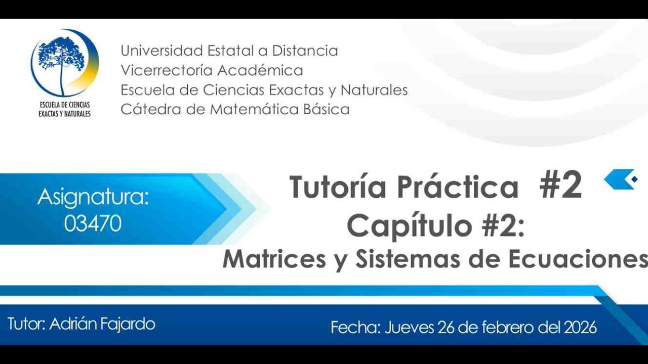 Tutoría Práctica N°2- Álgebra Lineal y Aplicaciones
