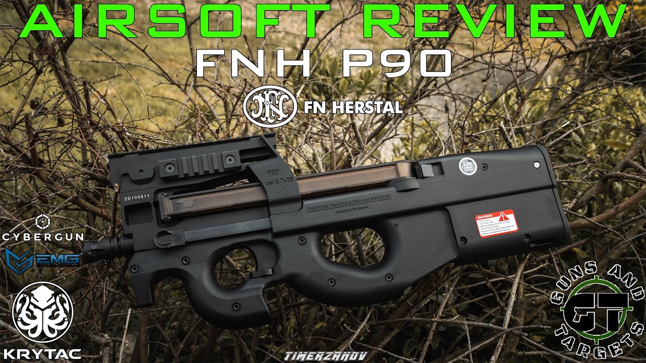 Airsoft Review #151 Krytac FN Herstal P90 Krytac/EMG/Cybergun (GUNS AND TARGETS) [FR]