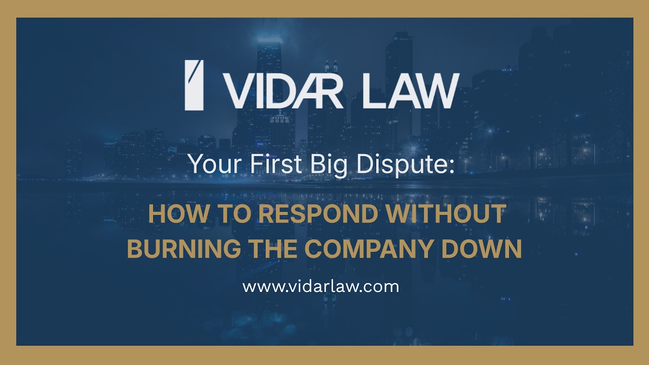 Your First Big Dispute: How to Respond Without Burning the Company Down